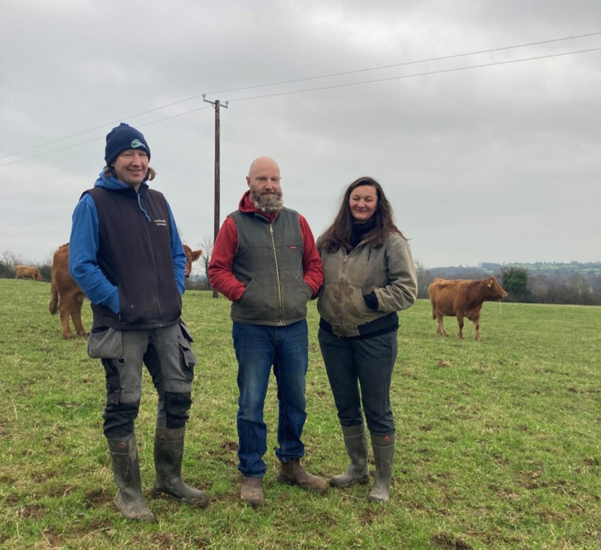 Farmers in a field