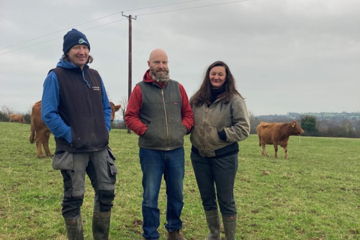 3 farmers in field